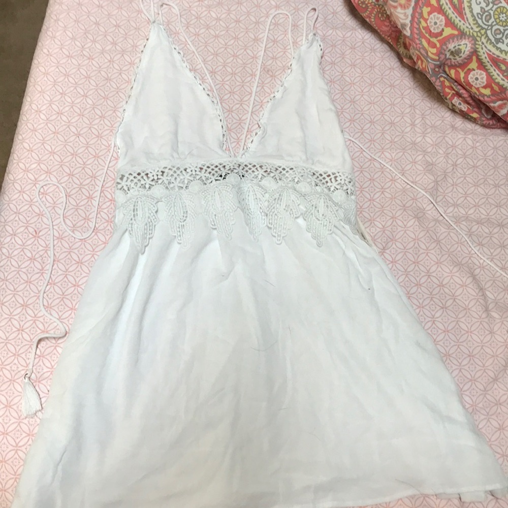 White boho dress